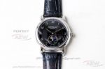 Perfect Replica Montblanc Leagcy Black Moon-Phase Dial Smooth Bezel 42mm Watch